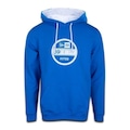 Blusão de Moletom com Capuz New Era Canguru Basico Sazonal - Masculino AZUL