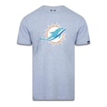 Camiseta New Era Miami Dolphins Logo Time Nfl - Masculina CINZA