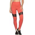 Calça Legging Run More Life - Feminina LARANJA/PRETO