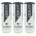 Bola de Tênis Tecnifibre Court - Pack com 3 Tubos VERDE