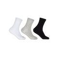 KIT MEIA HOAHI 3X1 CASUAL LONGO 004HOML18096 BRANCO/PRETO