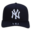 Boné Aba Curva New Era 940 MLB New York Yankees Mbi18Bon204-Mr - Snapback - Adulto AZUL ESC/BRANCO