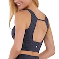 Top com Bojo Alto Giro Suplex - Feminino CINZA MESCLA