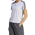 Camiseta Feminina adidas Manga Curta Essentials 3 Listras BRANCO