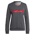 Blusão de Moletom sem Capuz adidas Logo Linear - Feminino CINZA