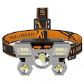 Lanterna de Cabeça Gold Sports Holofote Recarregável 4 Model PRATA