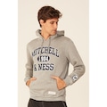 Blusão De Moletom Mitchell & Ness Fechado Com Capuz Branded - Masculino CINZA ESCURO