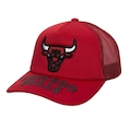 Boné Mitchell & Ness NBA Puff The Magic Chicago Bulls - Trucker - Snapback - Adulto VERMELHO