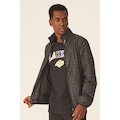 Jaqueta Corta Vento Com Capuz NBA - Masculina PRETO