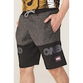 Bermuda Onbongo Surf Moletom - Masculina PRETO