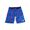 Bermuda Boardshort HD Sublimado Collab Jaws - Masculina AZUL