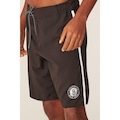 Bermuda Boardshort NBA Com Elástico Brooklyn Nets - Masculina PRETO
