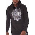 Blusão De Moletom Com Capuz NBA Fechado Geometric - Masculino PRETO