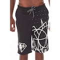 Bermuda Nba Moletom Diamond Preta - Nba PRETO