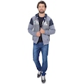 Jaqueta de Moletom com Capuz Fatal Aberto - Masculina AZUL ESCURO