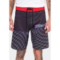 Bermuda Boardshort HD Geometric - Masculina VERMELHO