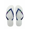 Chinelo Tropical Brasil Brasileiros Slim - Unissex BRANCO