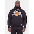 Blusão De Moletom Com Capuz Nba Plus Size Feltro Logo Los Angeles Lakers Preto - Masculina PRETO
