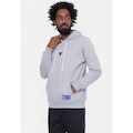 Blusão De Moletom Com Capuz NBA Mini Logo Soft Chicago Bulls Cinza Mescla - Masculina CINZA ESCURO