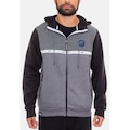 Jaqueta de Moletom com Capuz Hd Canguru Aberto - Masculina PRETO