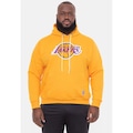 Blusão De Moletom Com Capuz Nba Plus Size Feltro Logo Los Angeles Lakers Amarelo - Masculina AMARELO