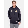 Blusão de Moletom com Capuz Mitchell & Ness Nba Canguru City Patches - Masculino PRETO
