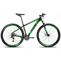 Bicicleta Aro 29 Xks Kairos - Freio a Disco - 21 Marchas - Adulto PRETO/VERDE