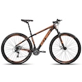 Bicicleta Aro 29 GTSprom5 Alumínio Intense - Freio a Disco - Câmbio Importado - 21 Marchas - Adulto PRETO/LARANJA
