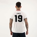 Camiseta do São Paulo Futfanatics Stencil 19 James - Masculina BRANCO
