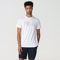 Camiseta Fila Letter Outline - Masculina BRANCO
