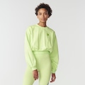 Blusão sem Capuz Fila Cropped Essential Iii - Feminino VERDE