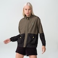Jaqueta sem Capuz Fila Block Colors - Feminina VERDE