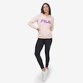 Blusão com Capuz Fila Letter - Feminino ROSA