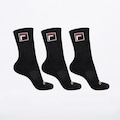 Meia Cano Alto Fila Tripack Fbox - Unissex PRETO