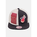 Boné Aba Reta Mitchell & Ness Miami Heat - Snapback - Adulto OFF WHITE