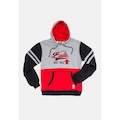 Blusão de Moletom com Capuz NBA Fechado Om Capuz Chicago Bulls - Masculino CINZA