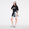 Camiseta Cropped New Balance Essentials - Feminina PRETO