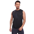 Camiseta Regata Df Lisa Básica Dry Academia Treino Esporte Camisa Camiseta - Masculina PRETO