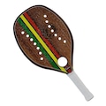 Raquete de Beach Tennis Sexy Rasta Woody Gt - Adulto MARROM