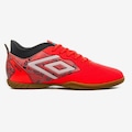 Chuteira Futsal Umbro Tocco II Club - Adulto CORAL/PRETO