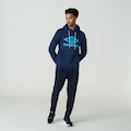 Blusão com Capuz Umbro Diamond Duo - Masculino AZUL ESCURO