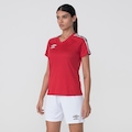Camiseta Umbro Traditional Tape - Feminina VERMELHO