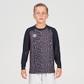 Camisa Umbro Manga Longa de Goleiro Gaudium - Infantil PRETO