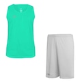 Kit Penalty: Camiseta Regata X + Bermuda - Masculino VERDE/BRANCO