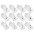 Kit Meias Sapatilha Esporte Legal Invisível - 12 Pares - Masculina BRANCO