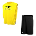 Conjunto de Futebol Penalty: Colete + Calção Penalty X - Masculino AMARELO