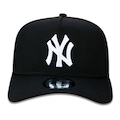 Boné Aba Curva New Era 9Forty New York Yankees Mlb - Snapback - Adulto PRETO