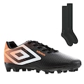 Chuteira de Campo Umbro Warskin - Adulto + 1 Par de Meião 50