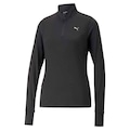 Camiseta Puma Manga Longa Run Favorite Zip - Feminina PRETO