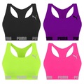 Kit Tops Puma Nadador sem Costura - 4 Unidades - Feminino ROXO/VERDE